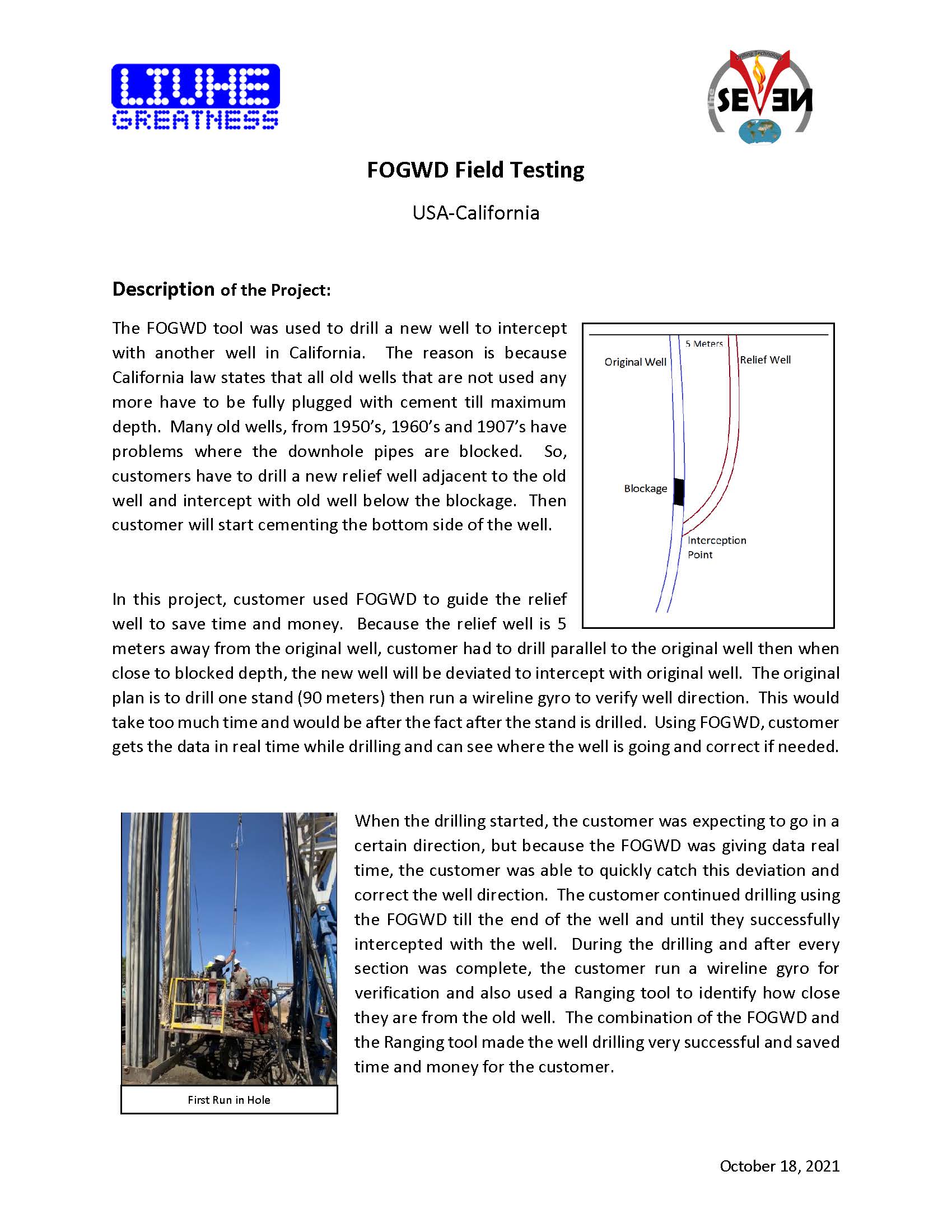 Experience of using gyroscopic inclinometer while drilling